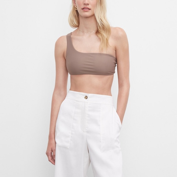 Jade Apex One-Shoulder Bikini Top - Brand New - NEVER WORN - Nude